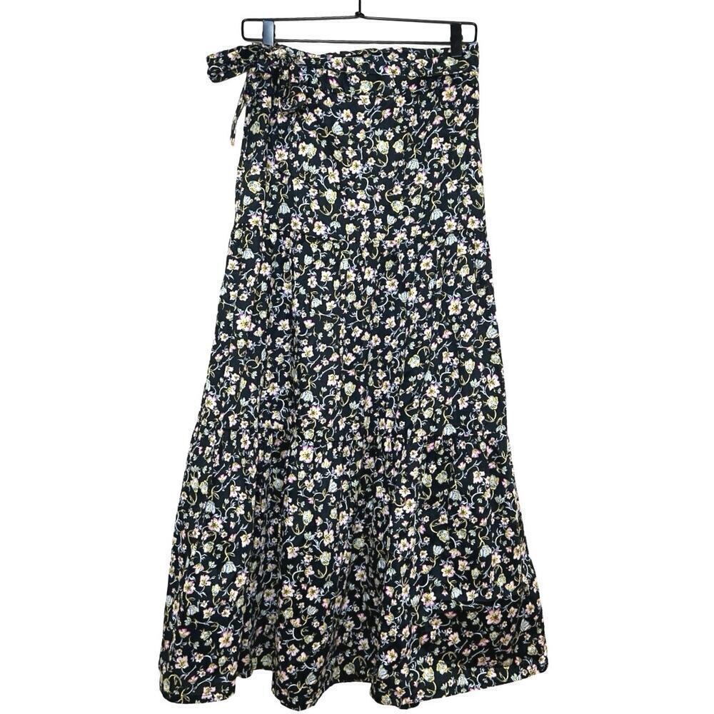 Who What Wear Women’s Floral Tiered Maxi Skirt Size 2